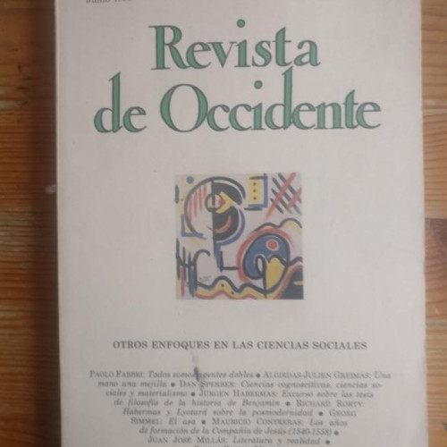 Portada del libro de REVISTA DE OCCIDENTE. OTROS ENFOQUES EN LAS CIENCIAS SOCIALES. Nº 85 JUNIO 1988
