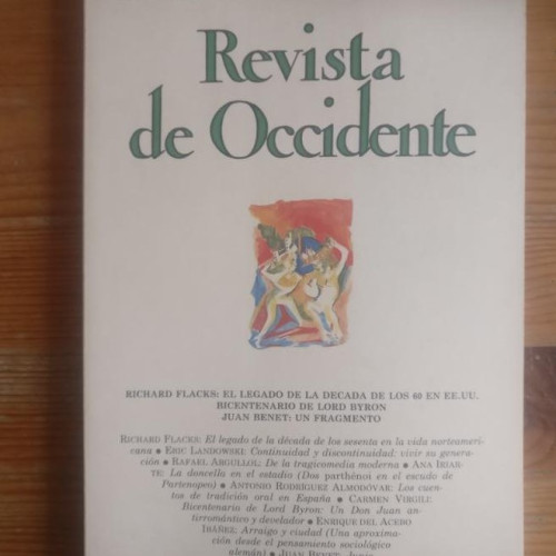 Portada del libro de REVISTA DE OCCIDENTE. RICHARD FLACKS. Nº 91 1988