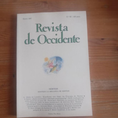 Portada del libro de REVISTA DE OCCIDENTE. NWETON. EINSTEIN.LA MECANICA DE NEWTON. Nº 68 ENERO 1987