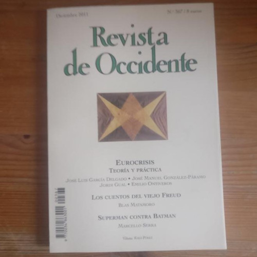 Portada del libro de REVISTA DE OCCIDENTE. EUROCRISIS. Nº 367 DICIEMBRE 2011