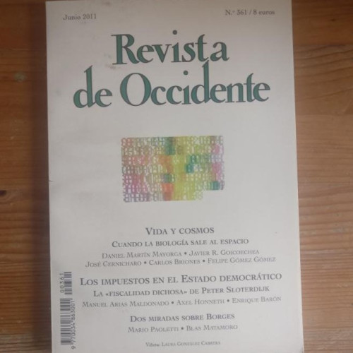 Portada del libro de REVISTA DE OCCIDENTE. VIDA Y COSMOS. Nº 361 JUNIO 2011