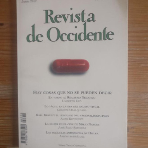 Portada del libro de REVISTA DE OCCIDENTE. HAY COSAS QUE NO SE PUEDEN DECIR. UMBERTO ECO. Nº 373 2012