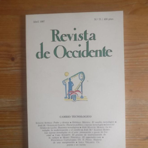 Portada del libro de REVISTA DE OCCIDENTE. CAMBIO TECNOLOGICO. Nº 71 1987