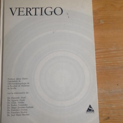 Portada del libro de Vertigo Jaime Marco Publicado por Sandoz, Barcelona (1963) 150pp