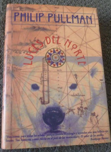 Portada del libro de LUCES DEL NORTE Philip Pullman 1º ED. 1997 380pp