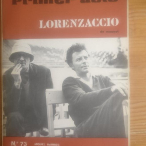 Portada del libro de PRIMER ACTO. Nº 73. Lorenzaccio. Narros. El actor en la actual sociedad