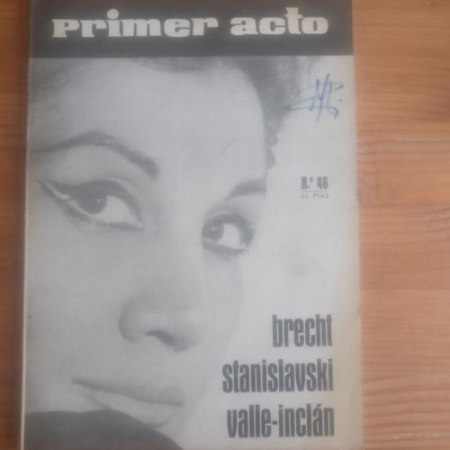Portada del libro de PRIMER ACTO. Nº Brecht. stanilavski valle-inclan