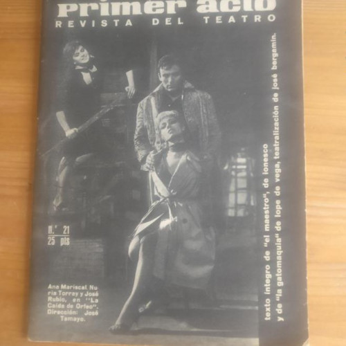 Portada del libro de PRIMER ACTO. Nº 21. Ionesaco. Bergamin.