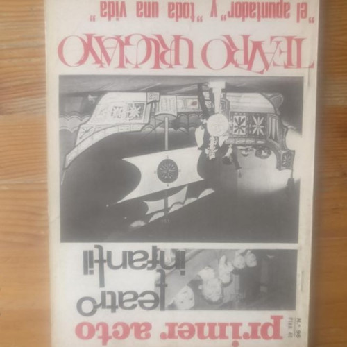 Portada del libro de Primer Acto. Revista del Teatro. Nº 96. Teatro infantil. Teatro uruguayo. - Madrid, mayo 1968.
