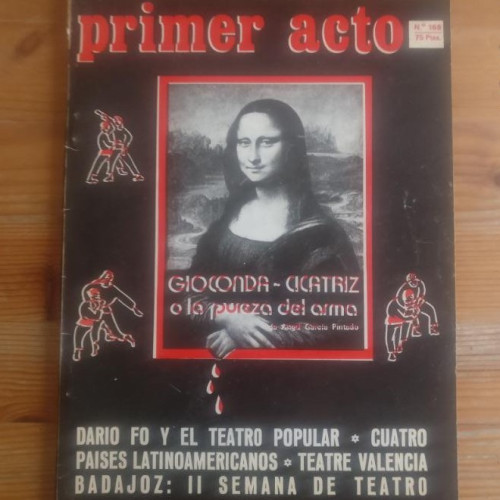 Portada del libro de PRIMER ACTO. REVISTA DE TEATRO 168. GIOCONDA DE ÁNGEL GARCÍA PINTADO
