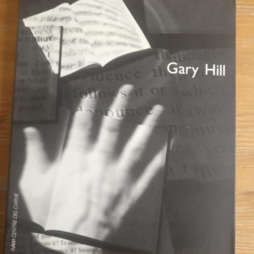 Portada del libro de Gary hill (catalogo de exposicion)