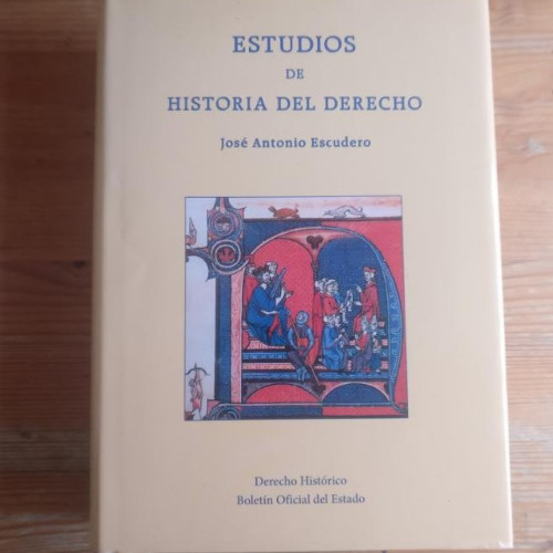 Portada del libro de Estudios de Historia del Derecho (Derecho Histórico)