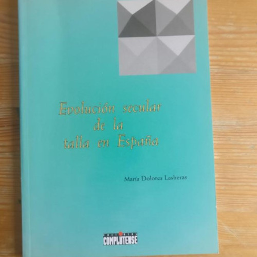 Portada del libro de Evolución secular de la talla en España (sin colección)