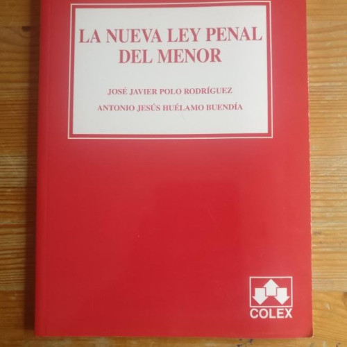 Portada del libro de La nueva ley penal del menor