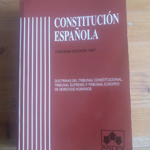 Portada del libro de CONSTITUCIÓN ESPAÑOLA. Tercera Edición 1997 (Madrid, 1997) Doctrinas del Tribunal Constitucional,