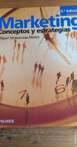 Portada del libro de Marketing.(conceptos y estrategias) Santesmases Mestre, Miguel PIRAMIDE 2007 1114pp