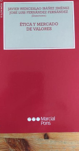 Portada del libro de ETICA Y MERCADO DE VALORES