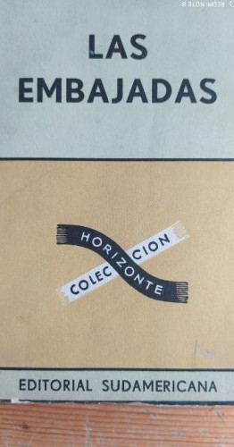 Portada del libro de EL FIN DE LAS EMBAJADAS ROGER PEYREFITTE EDIT SUDAMERICANA 1ª EDICIÓN 1954
