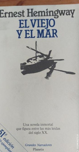 Portada del libro de Viejo y el mar, el