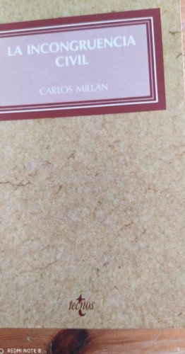 Portada del libro de La incongruencia civil