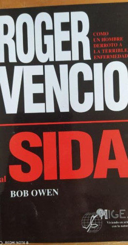 Portada del libro de Roger venció al sida