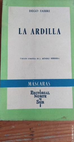 Portada del libro de La ardilla. Diego Fabbri. Editorial Norte Sur. 1964 141pp