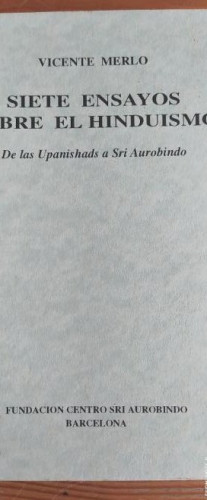 Portada del libro de Siete ensayos sobre el hinduísmo