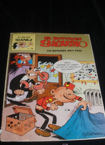 Portada del libro de EL MEJOR IBAÑEZ. EL BOTONES SACARINO. Nº5. 1999