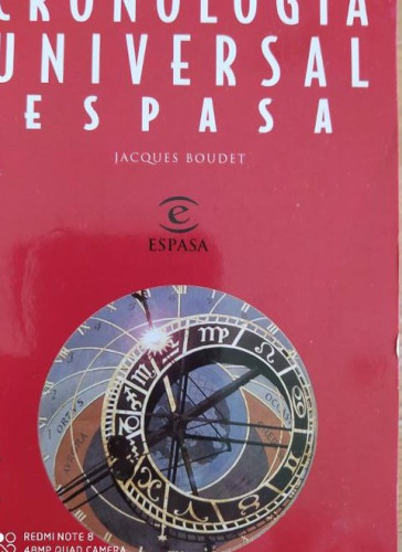 Portada del libro de Cronologia universal