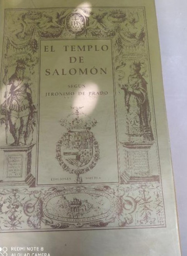 Portada del libro de El templo de Salomón según Jerónimo del Prado Bautista Villalpando, Juan Publicado por Siruela . (1