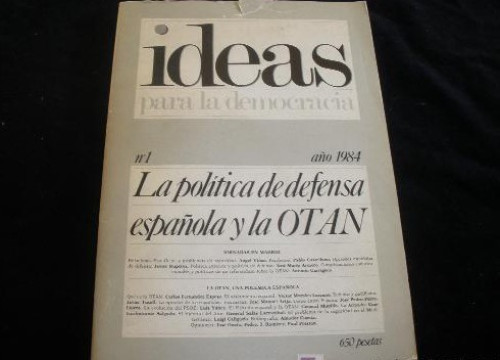 Portada del libro de LA POLITICA DE DEFESNA ESPAÑOLA Y LA OTA. VARIOS AUTORES. IDEAS. 9184 385 PAG