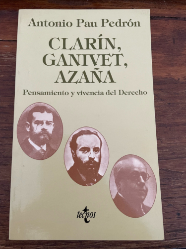 Portada del libro de Clarín, Ganivet, Azaña