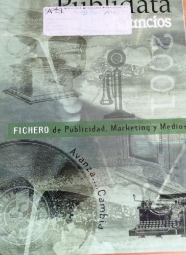 Portada del libro de PUBLIDATA ANUNCIOS 2001. FICHERO DE PUBLICIDAD, MARKETING Y MEDIOS