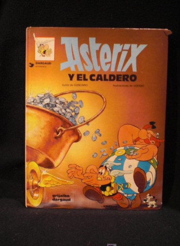 Portada del libro de ASTERIXS Y EL CALDERO. GRIJALBO. CARTONE 1ED. ESPAÑOL