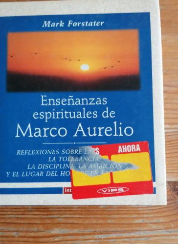 Portada del libro de ENSEÑANZAS ESPIRITUALES MARCO AURELIO 205 PAG AÑO 2000