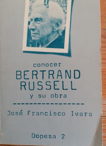 Portada del libro de CONOCER BERTRAND RUSSELL Y SU OBRA