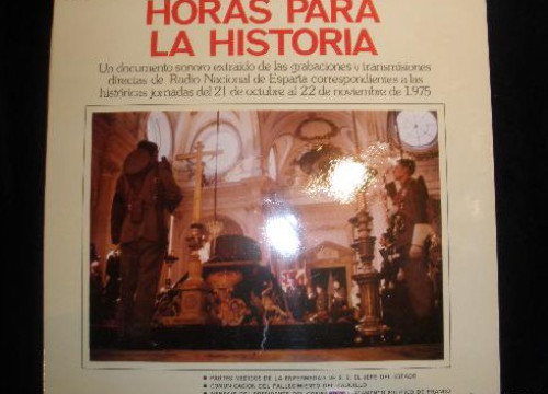 Portada del libro de HISTORIA PARA LA HISTORIA. RNE.LP. JORNADAS 21 OCT.22 NOV.1975