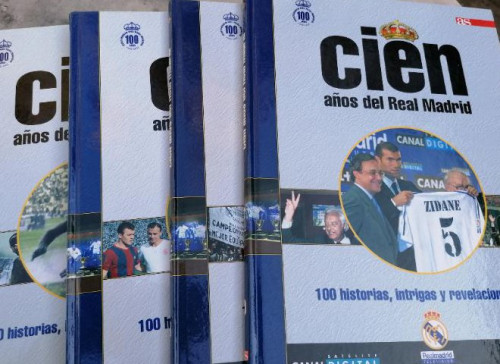 Portada del libro de Cien Años del Real Madrid. 7. 100 historias, intrigas y revelaciones 4 VOLUMNES