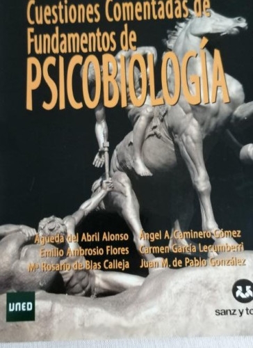 Portada del libro de Cuadernos de autoevaluación y cuestiones comentadas de fundamentos de Psicobiología vvaa uned