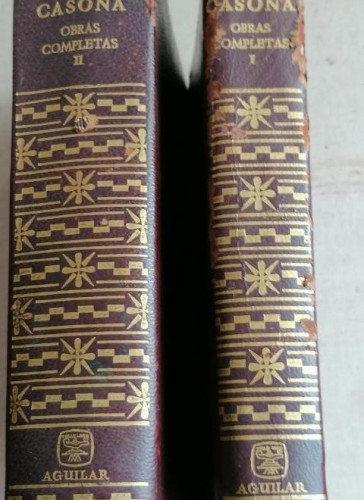 Portada del libro de obras completas. Alejandro Casona. 2 vOL. 4º ED. 1965 904 y 1466pp