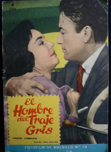 Portada del libro de EL HOMBRE DE TRAJE GRIS. FOTOFILM DE BOLSILLO. Nº10. 1959 62 PAG.