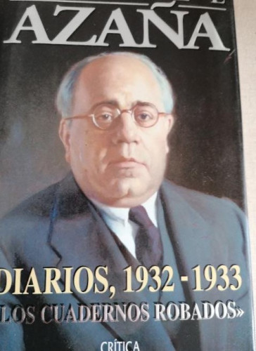 Portada del libro de Diarios, 1932-1933. Los cuadernos robados