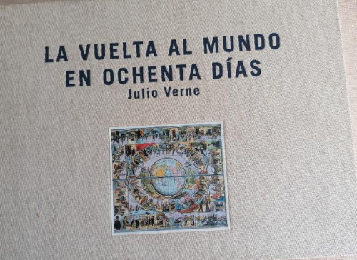 Portada del libro de La vuelta al mundo en 80 días - Julio Verne - Accenture (2002) 234pp