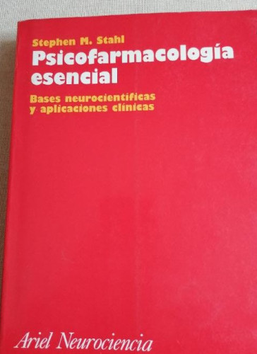 Portada del libro de Psicofarmacologia esencial (Ariel Psicologia)