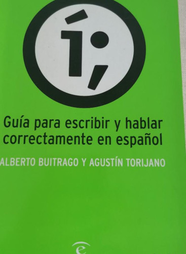 Portada del libro de Guía para escribir y hablar correctamente (Guias Espasa)