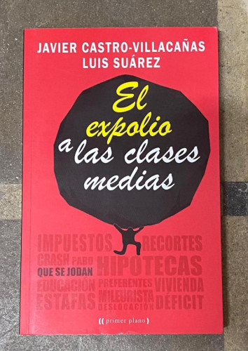 Portada del libro de El Expolio A Las Clases Medias