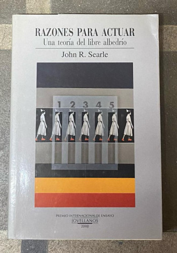 Portada del libro de Razones para actuar. Premio Internacional de Ensayo Jovellanos 2000