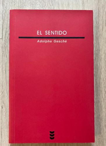 Portada del libro de El sentido (Verdad e Imagen)