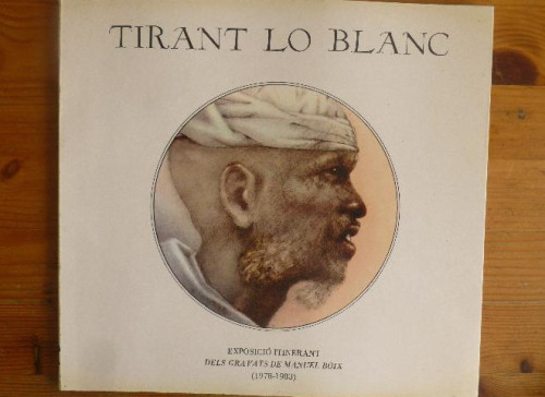 Portada del libro de Tirant Lo Blanc. Exposicio itinerant dels gravats de Manuel Boix (1978-1983).