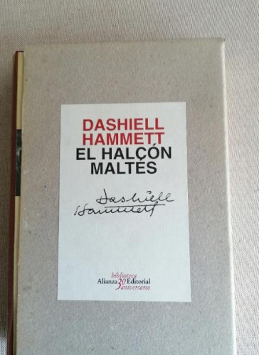 Portada del libro de EL HALCON MALTES. HAMMETT, DASHIELL. Alianza 30 aniversario. 1997 en caja